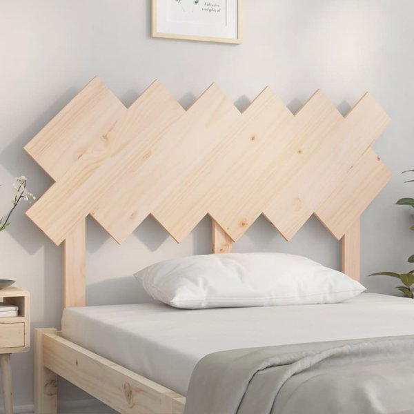 vidaXL Κεφαλάρι κρεβατιού, 122,5x3x80,5 εκ, μασίφ πεύκο