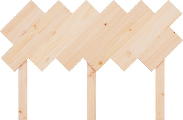 vidaXL Κεφαλάρι κρεβατιού, 122,5x3x80,5 εκ, μασίφ πεύκο