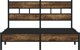 vidaXL Κρεβάτι με κεφαλάρι, χωρίς στρώμα, Sonoma δρυς, 150x200 εκ.