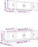 vidaXL Σετ 6 τηλεοπτικών ντουλαπιών, δρυς Σονομά