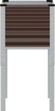 vidaXL Καφέ γλάστρα κήπου από ατσάλι 45x45x88 cm