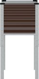 vidaXL Καφέ γλάστρα κήπου από ατσάλι 45x45x88 cm
