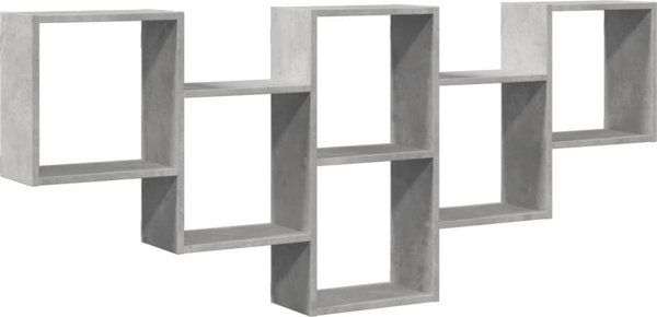 vidaXL Ράφι τοίχου γκρι μπετόν 159x18x66 cm