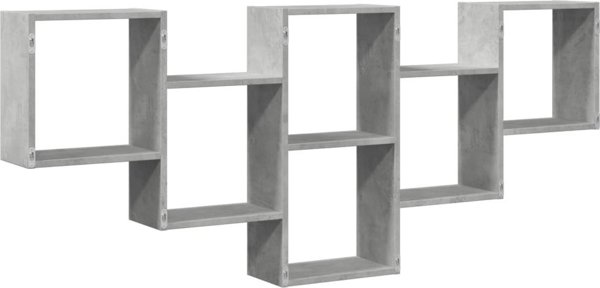 vidaXL Ράφι τοίχου γκρι μπετόν 159x18x66 cm