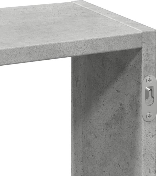 vidaXL Ράφι τοίχου γκρι μπετόν 159x18x66 cm