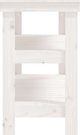vidaXL Stolik roboczy, λευκό, 110,5x50x80 cm, μασίφ πεύκο