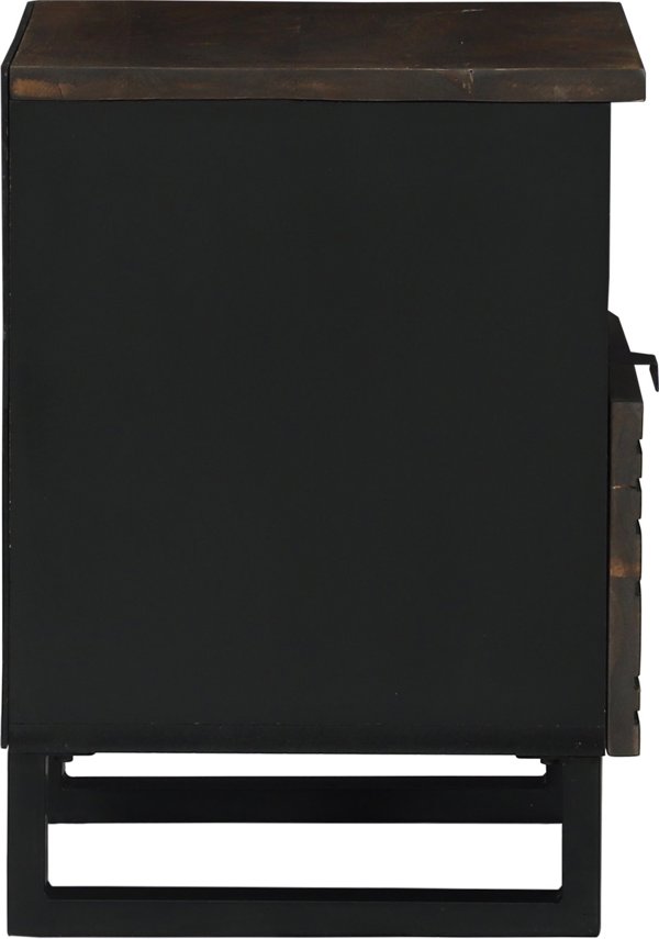 vidaXL Κομοδίνο 40x33x46 εκ. από Μασίφ Ξύλο Καρυδιάς