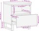 vidaXL Κομοδίνο 40x33x46 εκ. από Μασίφ Ξύλο Καρυδιάς
