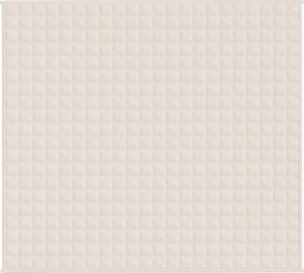 vidaXL Koc obciazeniowy kremowy