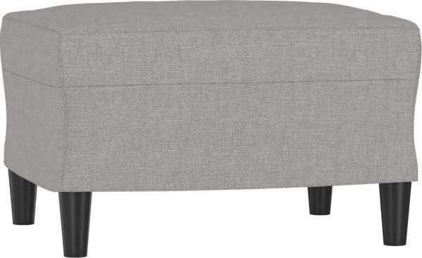 vidaXL Υποπόδιο, ανοιχτό γκρι, 60x50x41 εκ., επενδεδυμένο με ύφασμα