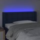 vidaXL Κεφαλάρι κρεβατιού με LED, μπλε, 103x16x78/88 εκ, ύφασμα