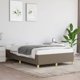 vidaXL Rama lozka kolor taupe 120x190 cm obita tkanina