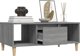 vidaXL Stolik kawowy, szary dab sonoma 90x50x36,5 cm, drewnopochodny