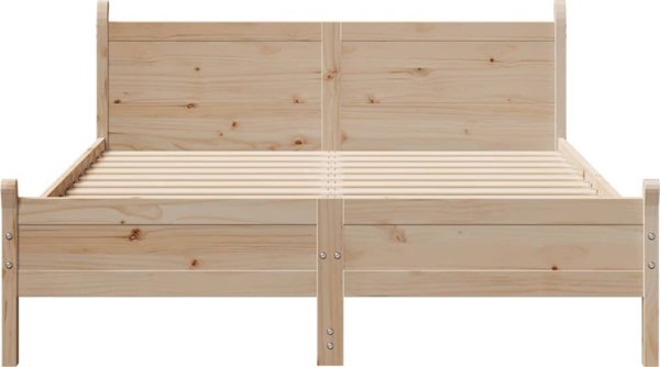vidaXL Κά FRAME κρεβατιού 150x200 εκ. από συμπαγές πεύκο χωρίς στρώμα