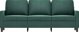 vidaXL Sofa 3-osobowa, ciemnozielony, 180 cm, obita aksamitem