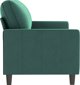 vidaXL Sofa 3-osobowa, ciemnozielony, 180 cm, obita aksamitem