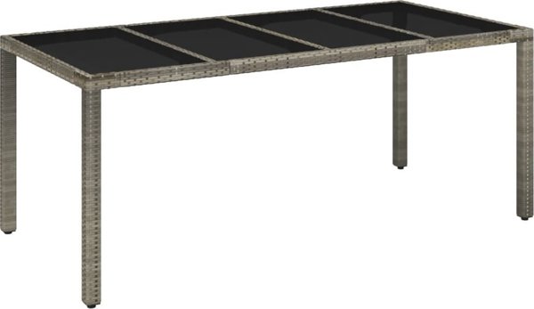 vidaXL vidaXL 9-cz. zestaw mebli ogrodowych z poduszkami, rattan PE, szary