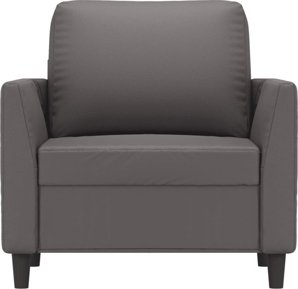 vidaXL Fotel szary 60 cm obity sztuczna skora