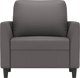 vidaXL Fotel szary 60 cm obity sztuczna skora