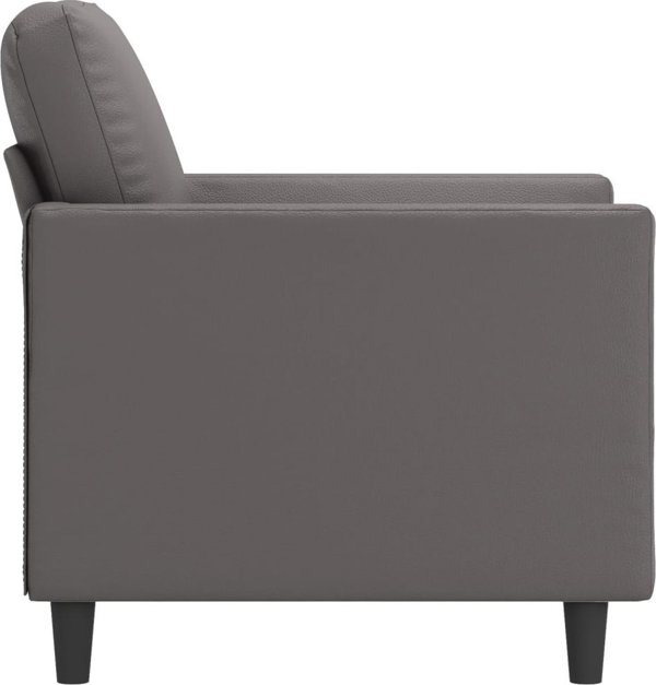 vidaXL Fotel szary 60 cm obity sztuczna skora