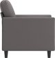 vidaXL Fotel szary 60 cm obity sztuczna skora