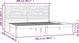 vidaXL Κρεβατοκάμαρα 200x200 cm, λευκό, μασίφ ξύλο