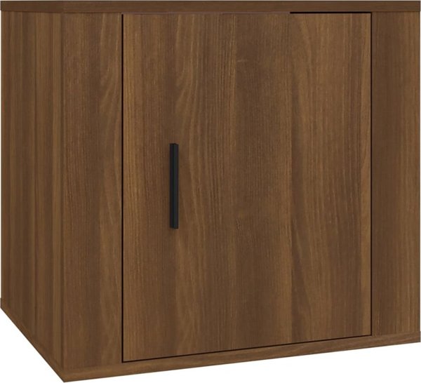 vidaXL Κομοδίνα, σετ 2 τεμαχίων, καφέ δρυς, 50x39x47 εκ.