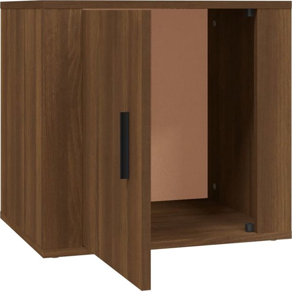 vidaXL Κομοδίνα, σετ 2 τεμαχίων, καφέ δρυς, 50x39x47 εκ.