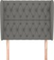 vidaXL Zaglowek uszak, skouroszaro, 103x23x118/128 cm, tkanina