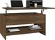vidaXL Stolik kawowy brazowy dab material drewnopochodny 80x50x40 cm