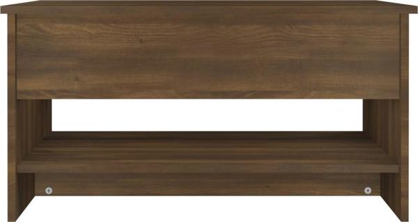 vidaXL Stolik kawowy brazowy dab material drewnopochodny 80x50x40 cm