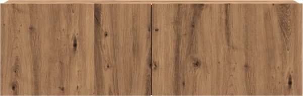 vidaXL Κρεμαστή μονάδα TV έπιπλο οξιά artisan 100x30x30 εκ.