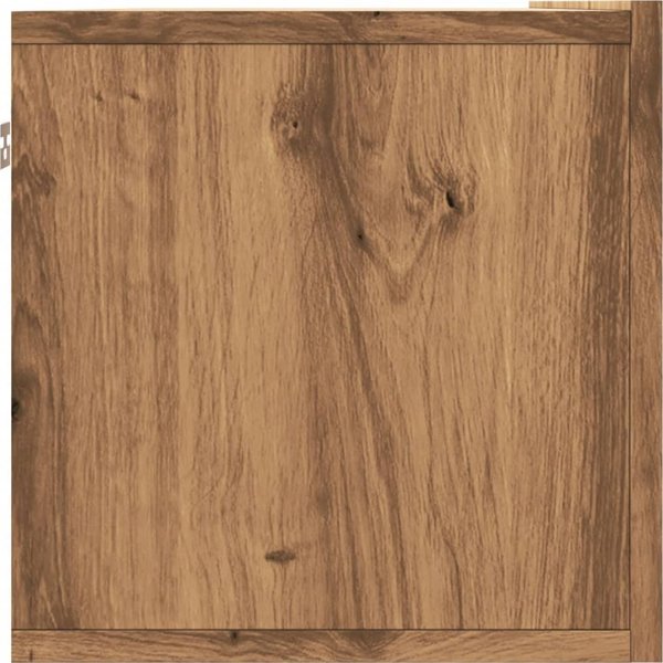 vidaXL Κρεμαστή μονάδα TV έπιπλο οξιά artisan 100x30x30 εκ.