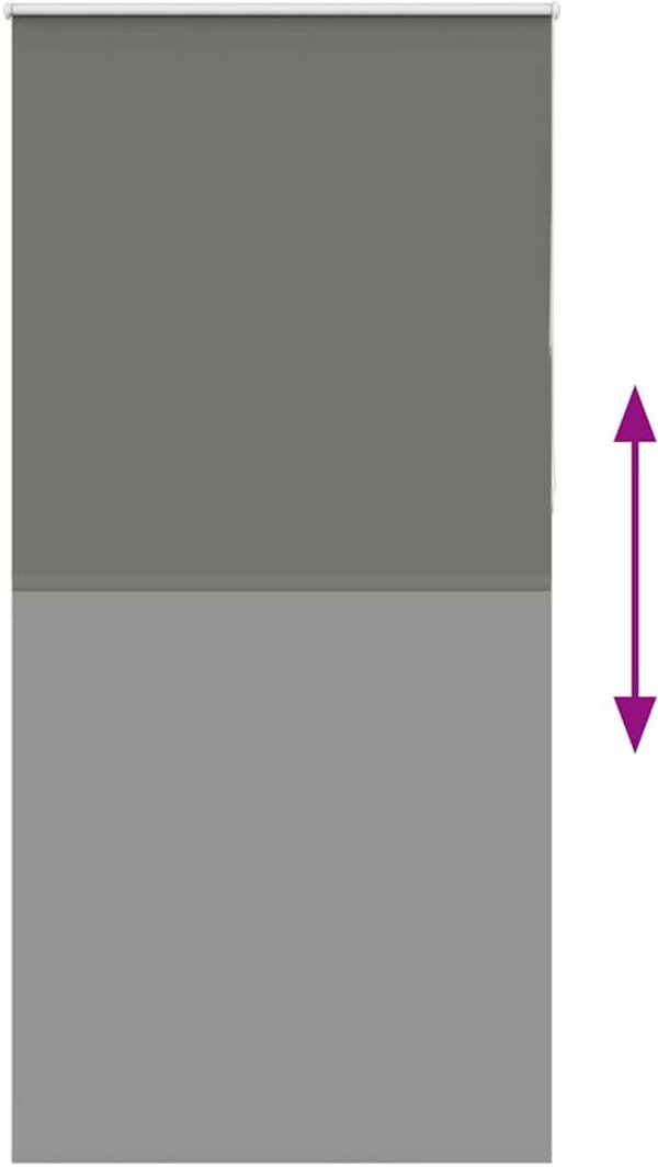 vidaXL Ρολοκουρτίνα σκίασης γκρι 100x230 cm