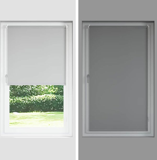 vidaXL Ρολοκουρτίνα σκίασης γκρι 100x230 cm