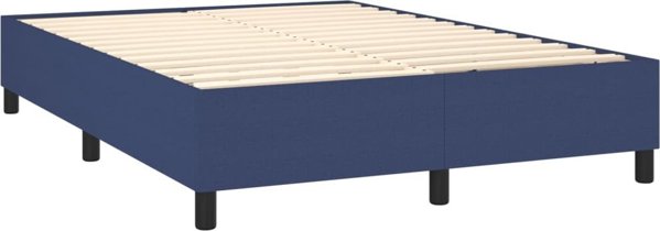 vidaXL Λύκνο Κοντινεντάλε με στρώμα, μπλε 140x200 cm, ύφασμα