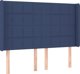 vidaXL Λύκνο Κοντινεντάλε με στρώμα, μπλε 140x200 cm, ύφασμα