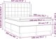 vidaXL Λύκνο Κοντινεντάλε με στρώμα, μπλε 140x200 cm, ύφασμα