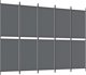 vidaXL vidaXL Parawan 5-panelowy, antracytowy, 250 x 180 cm, tkanina