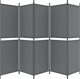 vidaXL vidaXL Parawan 5-panelowy, antracytowy, 250 x 180 cm, tkanina