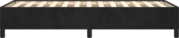 vidaXL Rama κρεβατιού, μαύρη, 80 x 200 cm, επενδυμένη με βελούδο