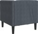 vidaXL Fotel Chesterfield, ciemnoszary, tapicerowany aksamitem