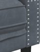 vidaXL Fotel Chesterfield, ciemnoszary, tapicerowany aksamitem