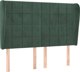 vidaXL Κεφαλάρι uszak, σκούρο πράσινο, 147x23x118/128 cm, βελούδο