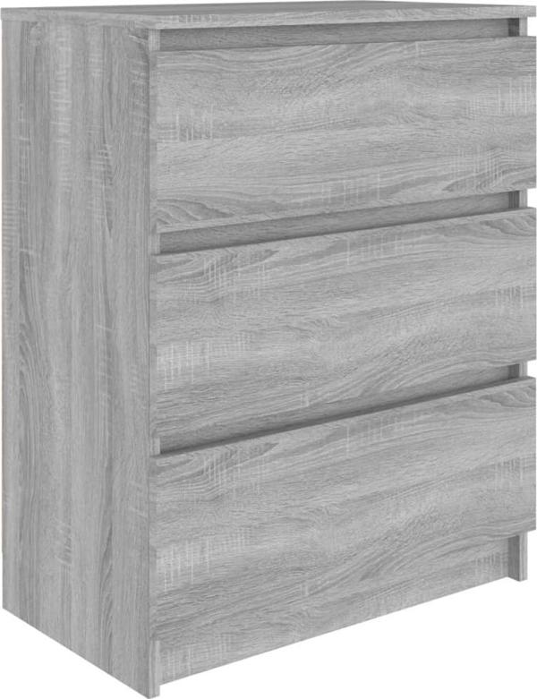 vidaXL Komoda szary dab sonoma 60x35x76 cm material drewnopochodny