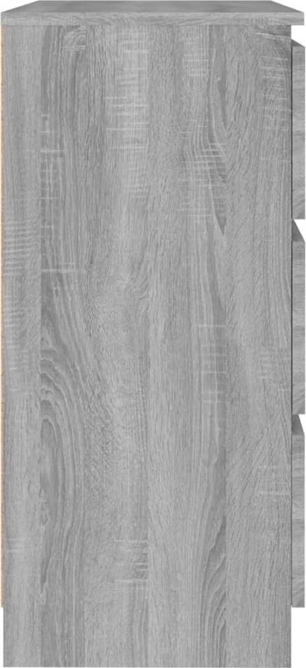 vidaXL Komoda szary dab sonoma 60x35x76 cm material drewnopochodny