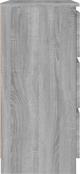 vidaXL Komoda szary dab sonoma 60x35x76 cm material drewnopochodny