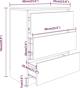 vidaXL Komoda szary dab sonoma 60x35x76 cm material drewnopochodny