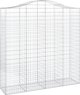 vidaXL Kosze gabionowe, 4 τεμ, 200x50x200/220 εκ, γαλβανισμένο σίδερο