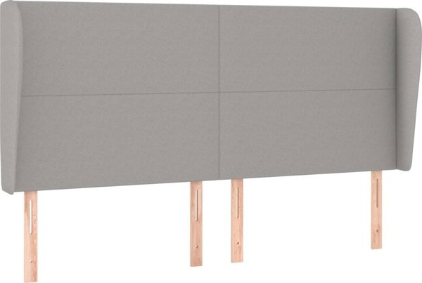 vidaXL Κεφαλάρι uszak, γκρι ανοιχτό, 183x23x118/128 εκ., ύφασμα